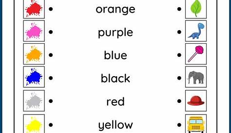 Colors Worksheets | Free Worksheets For Teaching Colors | Games4esl