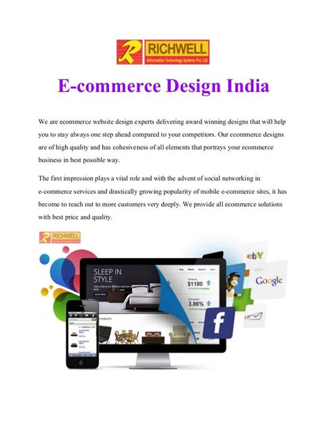 E Commerce Design India Ecommerce Website Design India Richwell It