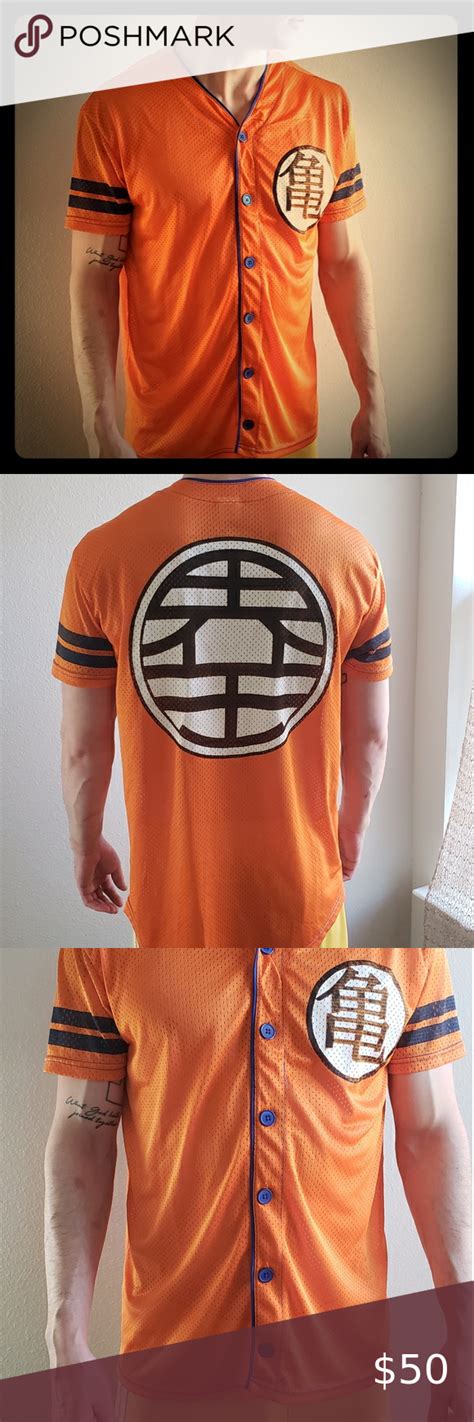 Free shipping for many products! VTG Dragon Ball Z Goku Baseball Jersey shirt | Baseball jersey shirt, Mesh shirt, Baseball jerseys