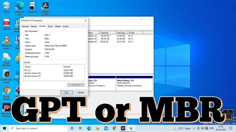 MBR Or GPT How To Check Mbr Or Gpt Disk Format YouTube