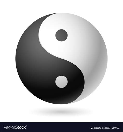 Yin Yang Symbol Royalty Free Vector Image Vectorstock