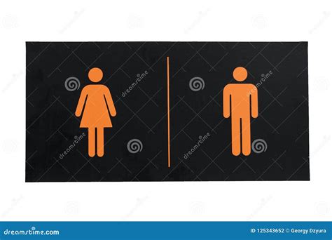 Toilet Signs Of Man And Woman Isolated On White Stock Photo Image Of