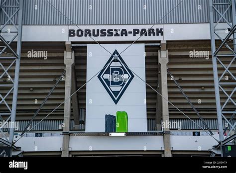 monchengladbach germany may 11 2022 football arena borussia park home stadium of borussia