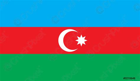 Imagen De La Bandera De Azerbaiyán Vector De Stock 3210648 Crushpixel