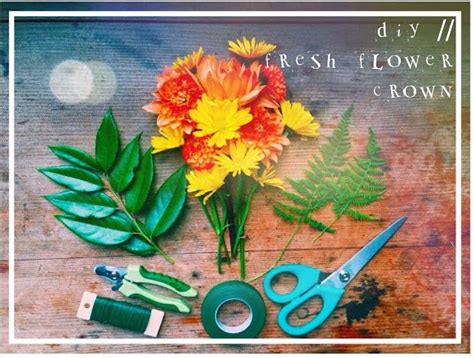 How To Make A Diy Fresh Flower Crown Verbal Gold Blog