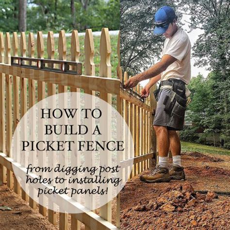 Wire fence instalation for your orchard or garden. How to Build a Picket Fence - Ashley Hackshaw / Lil Blue Boo