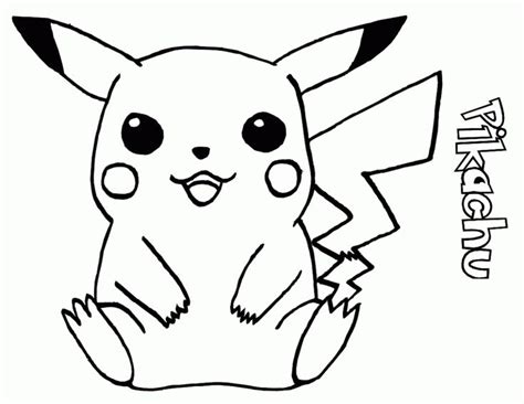 Pikachu Coloring Page Free Printable