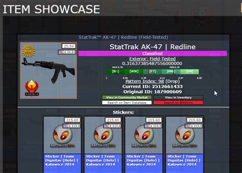 Designed and sold by tfuxoi. H 4x Dignitas Holo ST AK-47 Redline FT + Moses Bayonet ...