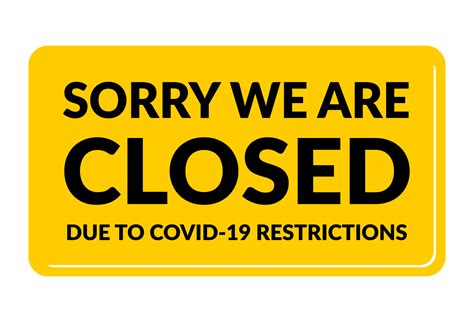 Sorry We Are Closed Poster 1857118 Vector Art At Vecteezy