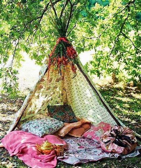 Charming Outdoor Lifestyle Ideas With Bohemian Tents Hippie Boho Style