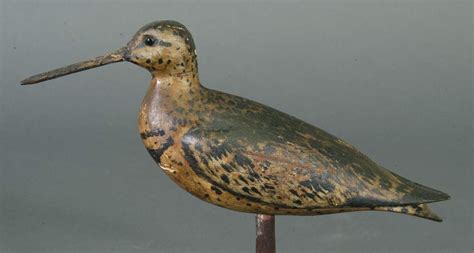 William Bowman Carved Shorebird Decoy Sold 17250