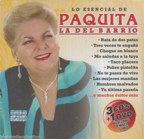 Paquita La Del Barrio Lo Esencial 3cd Dvd Exitos Rata De Dos Patas For