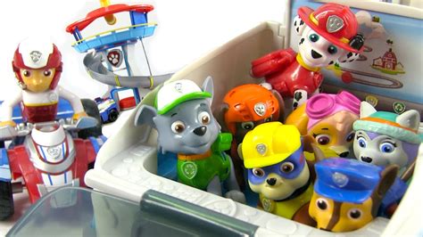 Full Set Of Paw Patrol Toys Paw Patroller And Look Out Station
