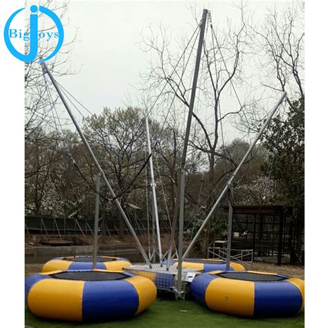 Commercial 4 Person Inflatable Bungee Jumping Trampoline China