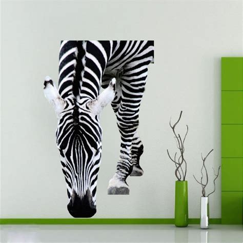 Zebra Mural Decal Animal Wall And Window Decals Primedecals