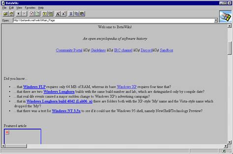 Internet Explorer 1 Betawiki