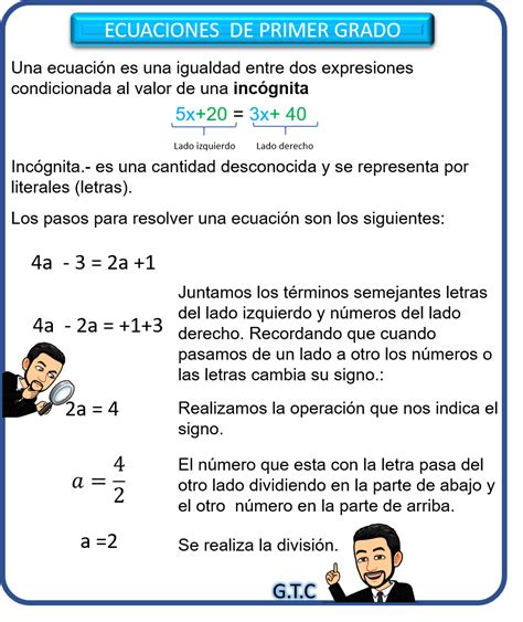 Ecuaciones Lineales Axb Cx D Profesor Gualberto Tellez C