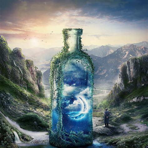 Create A Surreal And Magical Dream Bottle Landscape Photoshop Tutorials