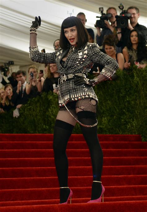 Met Ball 2013 Madonna Displays Punk Credentials In Ripped