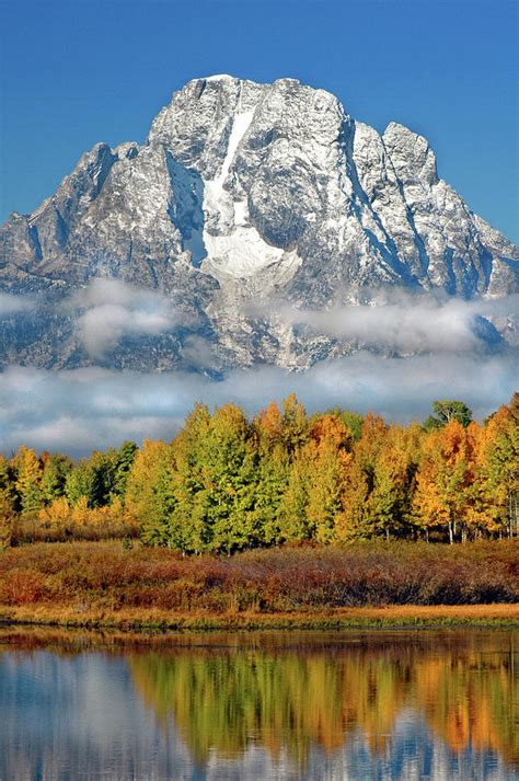 The Tetons In Autumn Photograph By Dave Mills Fine Art America