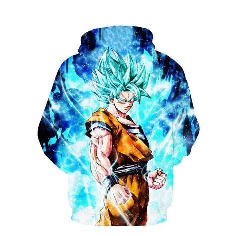 Rep your favorite anime in style! Long Sleeve Outerwear Hoodie Dragon Ball Z Goku Hooded ...