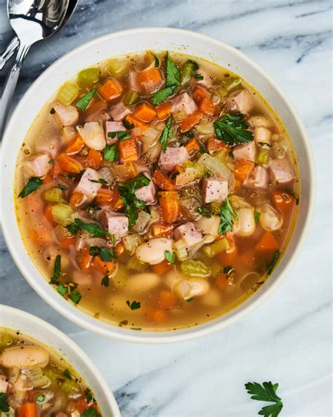 Make A Pot Of Ham And Bean Soup With Your Leftover Ham Recipe Bean