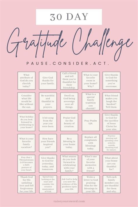 the ultimate 30 days of gratitude challenge