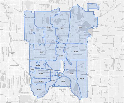 Ramsey County Zip Code Map Charis Augustina