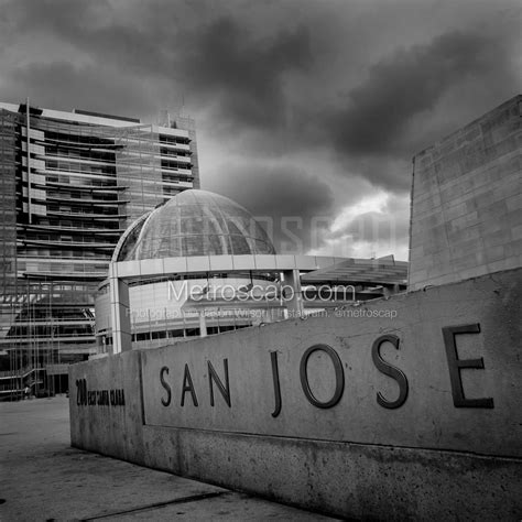 San Jose Themed Black & White Art