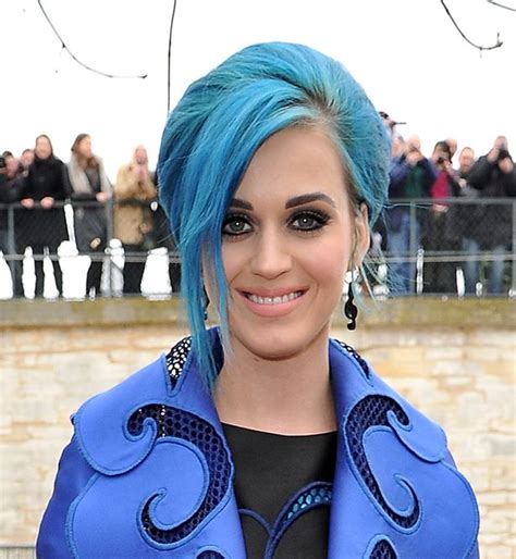 Katy perry blue hair and flowers katy perry blue hair and flowers in pink, peach and violet. Katy Perry's amazing hair colour transformations charted ...
