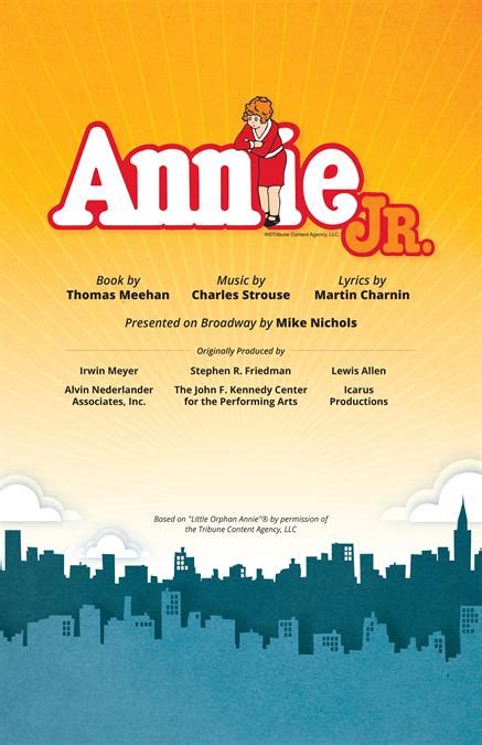 Annie Jr Poster Theatre Artwork And Promotional Material By Subplot Studio