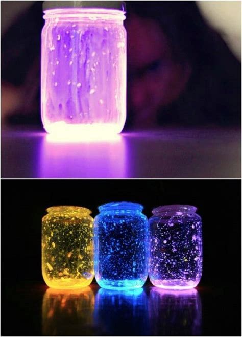 Simple Diy Glow Jar Nightlights Mason Jar Night Light Glow Jars