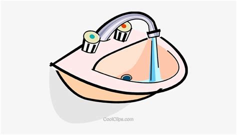 Sink With Running Water Royalty Free Vector Clip Art Sink Clip Art
