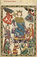 Wenceslaus II van Bohemen als minnezanger (Codex Manesse, 14e eeuw ...