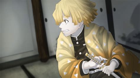 Maybe you would like to learn more about one of these? Demon Slayer Zenitsu Agatsuma With Yellow Hair And Yellow Dress With Weapon 4K HD Anime ...