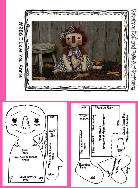 Free Printable Rag Doll Sewing Patterns Katrionamateusz