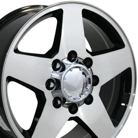 Wheel Gmc Savana Inch Aluminum Rim Lug Black Machined Ebay