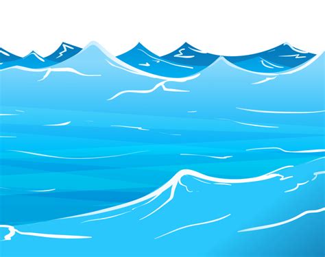 Ocean Transparent Water Cartoon