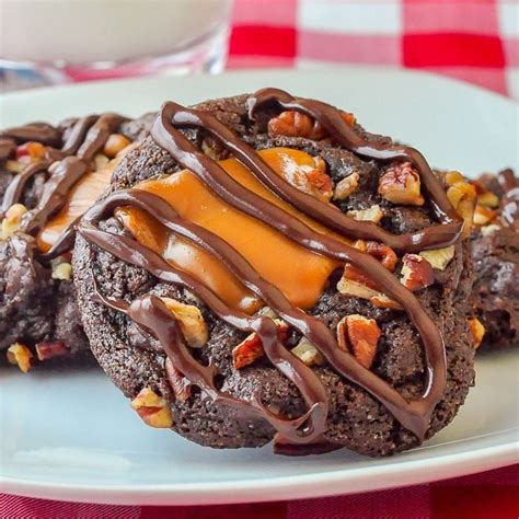 Turtle Cookies The Ultimate Chocolate Pecan Caramel Indulgence