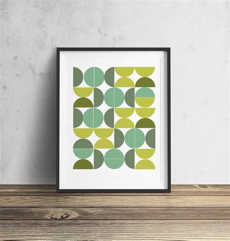 Mid Century Circles Instant Download Mid Century Modern Etsy In 2021