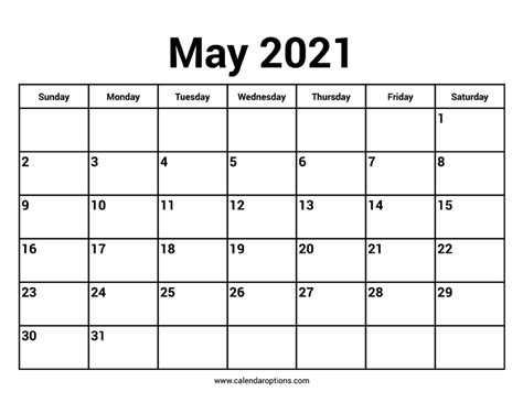 L'essentiel du 21 mai 2021. May 2021 Calendar - Calendar Options
