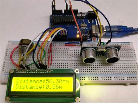 Distance Measurement Using Arduino Ultrasonic Sensor Code Circuit Diagram