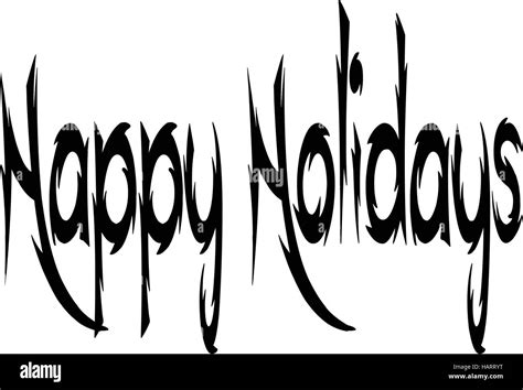Happy Holidays Sign Stock Vector Image And Art Alamy