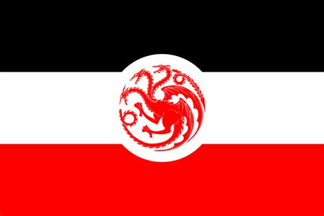 Flag Of The Targaryen Empire Fire And Blood Vexillology