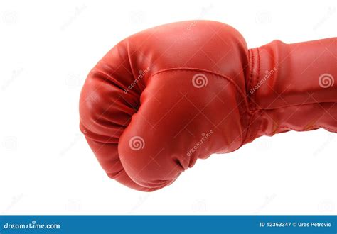 Punch By Boxing Glove Stock Image Image Of Glove White 12363347