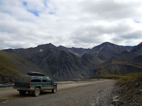 Top Of Atigun Pass On The Famous Ice Road Truckers Dalton Highway High