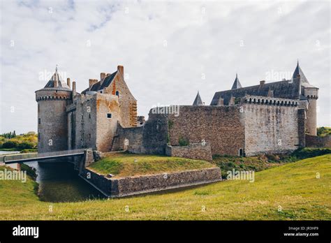 Panoramic View Of Chateau De Suscinio In Gulf Of Morbihan Brittany