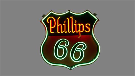 Phillips 66 Shield Neon Sign Sspn 48x48x9 Restored At Kissimmee 2016 As