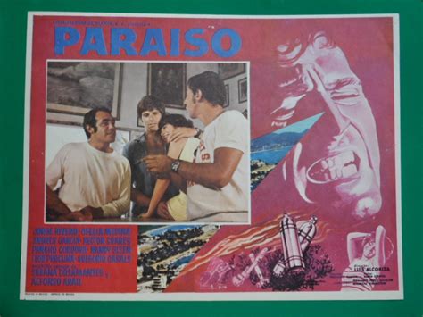 Jorge Rivero Paraiso Ofelia Medina Original Cartel De Cine 7000 En
