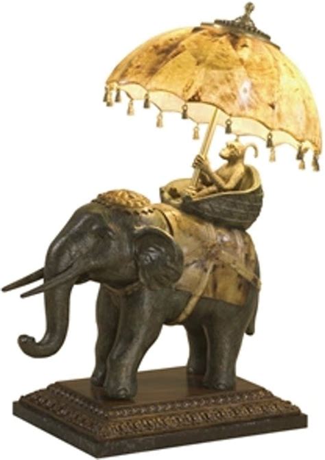 The gold finish and the decorative monkeys make these lamps a unique, yet versatile set for any room. Maitland-Smith Lamps and Lighting Elephant Lamp, Umbrella, Brass Monkey 8122-17 - Toms-Price ...